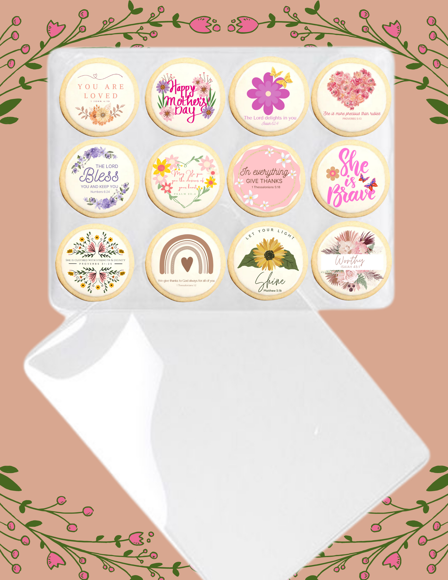 Mother's Day Sugar Cookies Gift Set 12-Pack