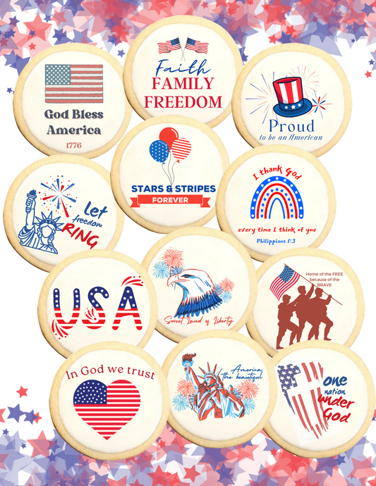 God & Country Sugar Cookies Gift Set 12-pack